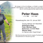 Peter-Haas-Traueranzeige