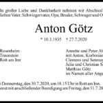 Anton-Götz-Traueranzeige